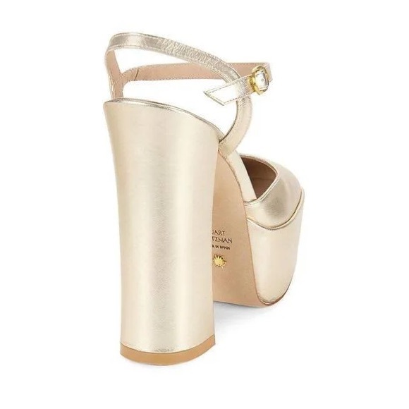 STUART WEITZMAN Sky High 145 Ankle Strap Platform Pump Women’s Size US 7.5/EU 38 - Picture 3 of 15